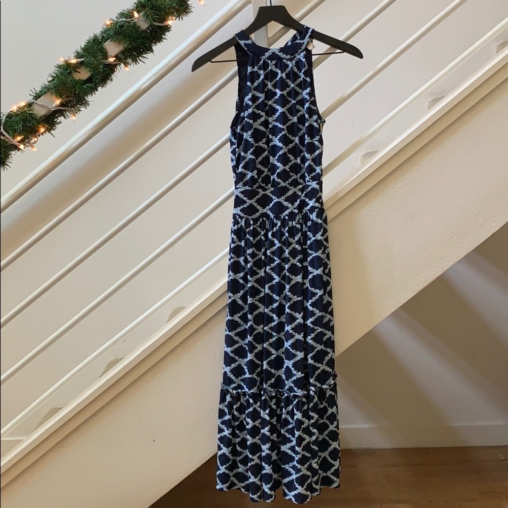 Michael Kors: Ikat Print Halter Dress